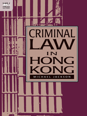 cover image of Criminal Law in Hong Kong